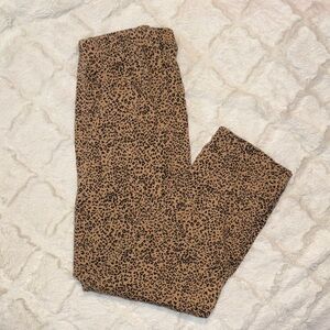 Old Navy Leopard Print Pants - Tan and Black